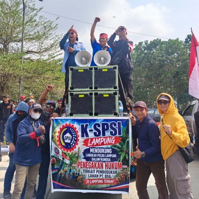 Ribuan Pekerja PT. BSA Desak Polda Lampung Tangkap Pelaku Pembakaran
